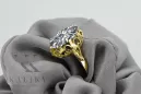 Vintage Jewlery Ring Zircon 14K Yellow gold vrc134y